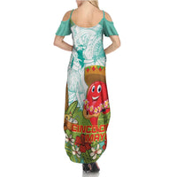 Hawaii Cinco de Mayo Family Matching Summer Maxi Dress and Hawaiian Shirt Chili Pepper Hula Girl Tropical Vibes LT14 - Polynesian Pride