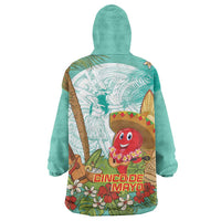 Hawaii Cinco de Mayo Wearable Blanket Hoodie Chili Pepper Hula Girl Tropical Vibes LT14 - Polynesian Pride
