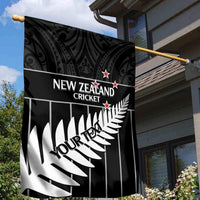 Custom New Zealand Silver Fern Cricket Garden Flag Aotearoa Maori Go Black Cap LT14 - Polynesian Pride