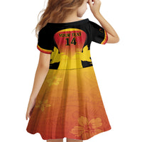 Custom Papua New Guinea Cricket Family Matching Off Shoulder Maxi Dress and Hawaiian Shirt 2024 Go PNG LT14 - Polynesian Pride