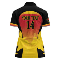 Custom Papua New Guinea Cricket Women Polo Shirt 2024 Go PNG