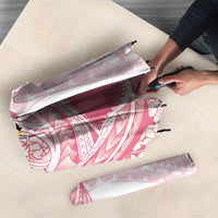Pink Hawaii Shark Tattoo Umbrella Puakenikeni Lei Plumeria Polynesian Pattern
