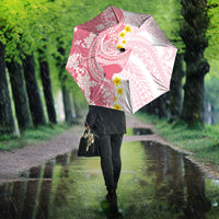 Pink Hawaii Shark Tattoo Umbrella Puakenikeni Lei Plumeria Polynesian Pattern