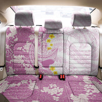 Purple Hawaii Shark Tattoo Back Car Seat Cover Puakenikeni Lei Plumeria Polynesian Pattern