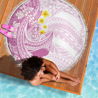 Purple Hawaii Shark Tattoo Beach Blanket Puakenikeni Lei Plumeria Polynesian Pattern