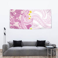 Purple Hawaii Shark Tattoo Tapestry Puakenikeni Lei Plumeria Polynesian Pattern