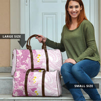 Purple Hawaii Shark Tattoo Travel Bag Puakenikeni Lei Plumeria Polynesian Pattern
