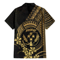 Gold Kosrae Liberation Day Family Matching Mermaid Dress and Hawaiian Shirt September 8 Polynesian Tattoo LT14 - Polynesian Pride