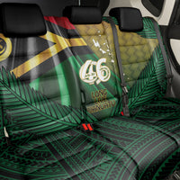 Long Live Vanuatu Independence Day Back Car Seat Cover 45th Anniversary Woven Pattern - Polynesian Pride
