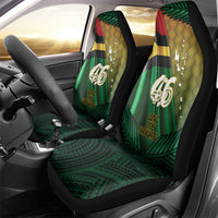 Long Live Vanuatu Independence Day Car Seat Cover 45th Anniversary Woven Pattern - Polynesian Pride