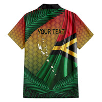 Personalised Long Live Vanuatu Independence Day Family Matching Long Sleeve Bodycon Dress and Hawaiian Shirt 45th Anniversary Woven Pattern LT14 - Polynesian Pride