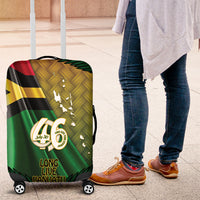 Long Live Vanuatu Independence Day Luggage Cover 45th Anniversary Woven Pattern - Polynesian Pride
