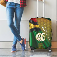 Long Live Vanuatu Independence Day Luggage Cover 45th Anniversary Woven Pattern - Polynesian Pride