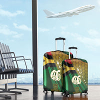 Long Live Vanuatu Independence Day Luggage Cover 45th Anniversary Woven Pattern - Polynesian Pride
