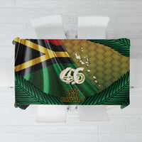 Long Live Vanuatu Independence Day Tablecloth 46th Anniversary Woven Pattern LT14 Reggae - Polynesian Pride
