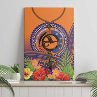 PNG New Ireland Province Canvas Wall Art Niu Ailan Necklace Polynesian Tattoo LT14 - Polynesian Pride