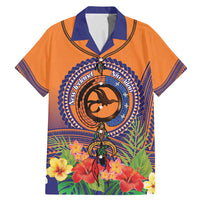 PNG New Ireland Province Family Matching Mermaid Dress and Hawaiian Shirt Niu Ailan Necklace Polynesian Tattoo LT14 Dad's Shirt - Short Sleeve Orange - Polynesian Pride