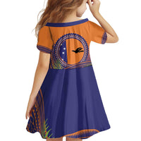 PNG New Ireland Province Family Matching Off Shoulder Short Dress and Hawaiian Shirt Niu Ailan Necklace Polynesian Tattoo LT14 - Polynesian Pride