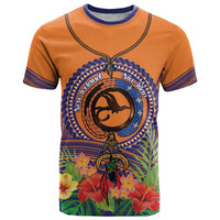 PNG New Ireland Province T Shirt Niu Ailan Necklace Polynesian Tattoo LT14 Orange - Polynesian Pride