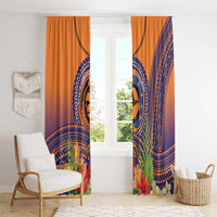 PNG New Ireland Province Window Curtain Niu Ailan Necklace Polynesian Tattoo LT14 - Polynesian Pride