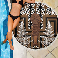 Wahaika New Zealand Beach Blanket Maori Weapon Kowhaiwhai Fern Poutama Motifs