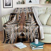 Wahaika New Zealand Blanket Maori Weapon Kowhaiwhai Fern Poutama Motifs