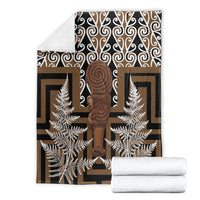 Wahaika New Zealand Blanket Maori Weapon Kowhaiwhai Fern Poutama Motifs