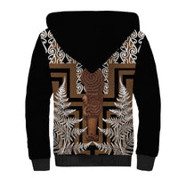 Wahaika New Zealand Sherpa Hoodie Maori Weapon Kowhaiwhai Fern Poutama Motifs LT14 - Polynesian Pride