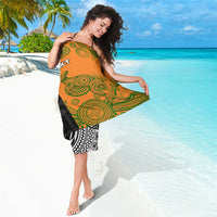 Custom Fiji And Australia Rugby Sarong Fijian Tapa Pattern With Aussie Aboriginal Art