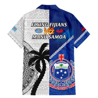 Fiji And Samoa Rugby Family Matching Mermaid Dress and Hawaiian Shirt 2023 World Cup Samoan Mix Tapa Pattern LT14 - Polynesian Pride