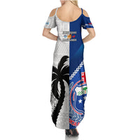 Fiji And Samoa Rugby Family Matching Summer Maxi Dress and Hawaiian Shirt 2023 World Cup Samoan Mix Tapa Pattern LT14 - Polynesian Pride