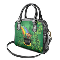 Hawaii Saint Patrick's Day Shoulder Handbag Funny Leprechaun With Pot Of Gold - Polynesian Tattoo LT14 - Polynesian Pride