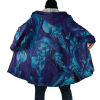 Purple Paradise Polynesia Jellyfish Cloak Plumeria Polynesian Tattoo Glowing Vibes