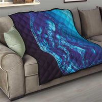 Purple Paradise Polynesia Jellyfish Quilt Plumeria Polynesian Tattoo Glowing Vibes