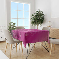 Pink Gradient Polynesia Jellyfish Tablecloth Plumeria Polynesian Tattoo Glowing Vibes