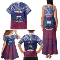 Personalised Samoa Independence Day Family Matching Tank Maxi Dress and Hawaiian Shirt 64th Anniversary Toa O Samoa LT14 - Polynesian Pride