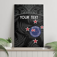 Custom New Zealand Silver Fern Football Canvas Wall Art Summer 2024 Olympic Go Aotearoa LT14 - Polynesian Pride