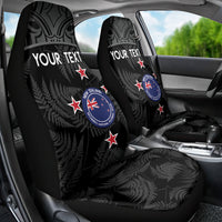 Custom New Zealand Silver Fern Football Car Seat Cover Summer 2024 Olympic Go Aotearoa LT14 - Polynesian Pride