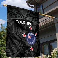 Custom New Zealand Silver Fern Football Garden Flag Summer 2024 Olympic Go Aotearoa LT14 - Polynesian Pride