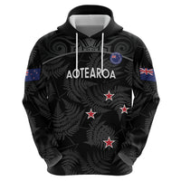 Custom New Zealand Silver Fern Football Hoodie Summer 2024 Olympic Go Aotearoa LT14 - Polynesian Pride