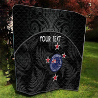 Custom New Zealand Silver Fern Football Quilt Summer 2024 Olympic Go Aotearoa LT14 - Polynesian Pride