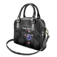 Custom New Zealand Silver Fern Football Shoulder Handbag Summer 2024 Olympic Go Aotearoa LT14 - Polynesian Pride