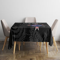 Custom New Zealand Silver Fern Football Tablecloth Summer 2024 Olympic Go Aotearoa LT14 - Polynesian Pride