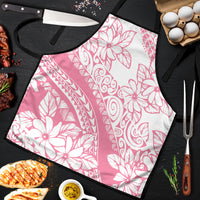 Polynesian Tiare Flower Pink Pastel Vibes Apron