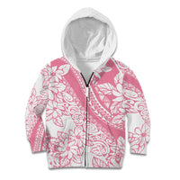 Polynesian Tiare Flower Pink Pastel Vibes Kid Hoodie
