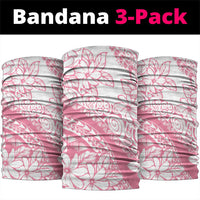 Polynesian Tiare Flower Pink Pastel Vibes Neck Gaiter
