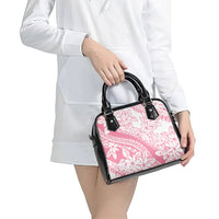 Polynesian Tiare Flower Pink Pastel Vibes Shoulder Handbag