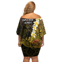 Papua New Guinea 1975 Family Matching Off Shoulder Short Dress and Hawaiian Shirt Create Our History Inspire Our Future LT14 - Polynesian Pride