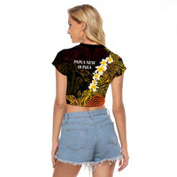 Papua New Guinea 1975 Raglan Cropped T Shirt Create Our History Inspire Our Future - Polynesian Pride