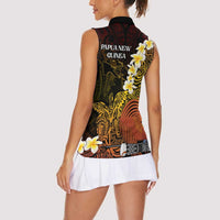Papua New Guinea 1975 Women Sleeveless Polo Shirt Create Our History Inspire Our Future LT14 - Polynesian Pride